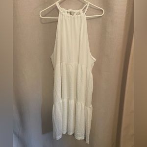 White tiered dress